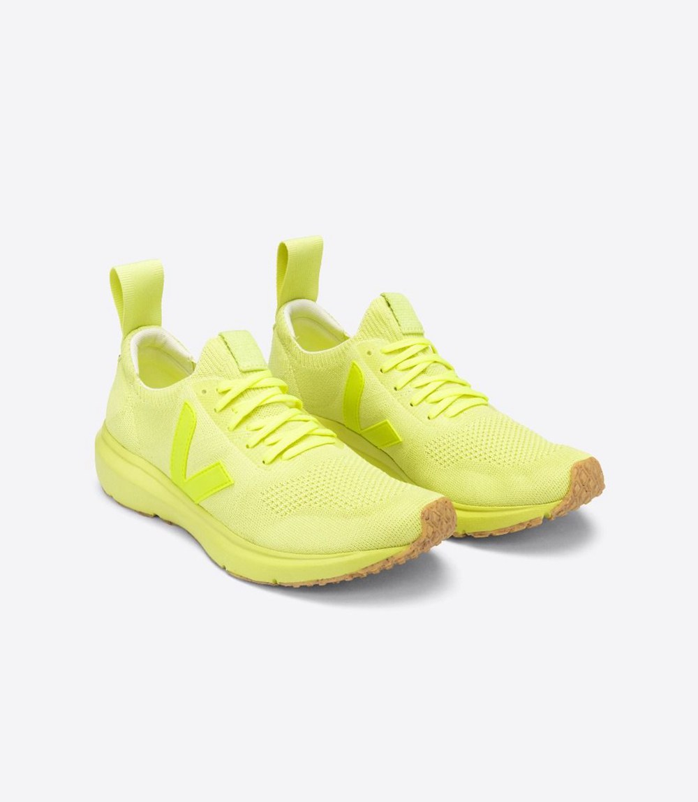 Veja Sneakers Mens - V-knit X Rick Owens - Yellow - 9804FWZKO